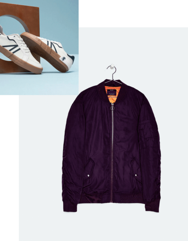 Combo:Men black coat&Women shoes